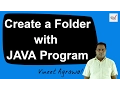 Creating a Folder using JAVA program by Vineet Agrawal Hindi Urdu