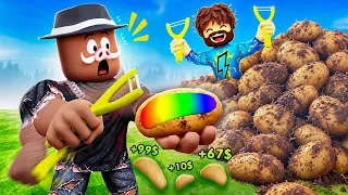 😰 ЧИСТИМ КАРТОФЕЛЬ ЧТОБЫ ЗАРАБОТАТЬ В РОБЛОКС! + Фиксплей!