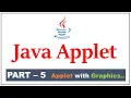 Java Applet Part - 5 Applet Methods showStatus getBackground setBackground setForeground