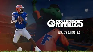 College Football 25 Realistic Sliders 4 0 0