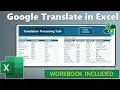 Build an Excel Language Translator Using Power Query No API Key Free Google Translate Method