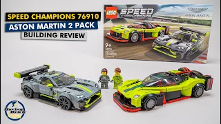 LEGO Speed Champions 76910 Aston Martin Valkyrie AMR Pro & Vantage GT3 detailed building review
