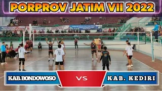 kab kediri vs kab bondowoso voli putra porprov jatim vii 2022 gor pkpso kaliwates jember