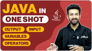 Java in One Shot Revision - 1 Output Input Variables Operators Java Course