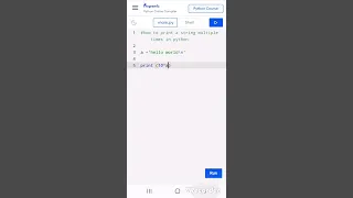 Python program to print string multiple times using 1 line code