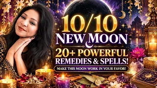 10/10 NEW MOON - OVER 20 SPELLS AND REMEDIES TO USE IN YOUR FAVOR #newmoon #october