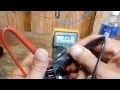Using a multimeter check out a drill battery charger
