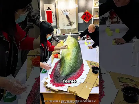Transformer un vrai poisson en œuvre d'art