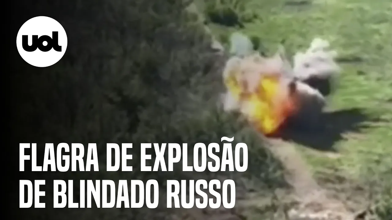 Guerra na Ucrânia: vídeo flagra blindado russo explodindo ao passar sobre mina