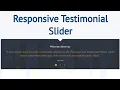 Responsive Testimonial Slider made with html css