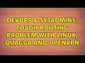 DevOps SysAdmins Tough routing problem with Linux Quagga and OpenVPN 3 Solutions