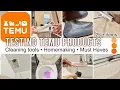 TESTING TEMU PRODUCTS FOR CLEANING Must haves 2023 TEMU GADGETS My first Temu haul