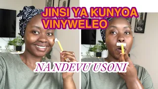 jinsi ya kunyoa vinyweleo na ndevu usoni na mwilini kwa ujumla tanzanian youtuber 