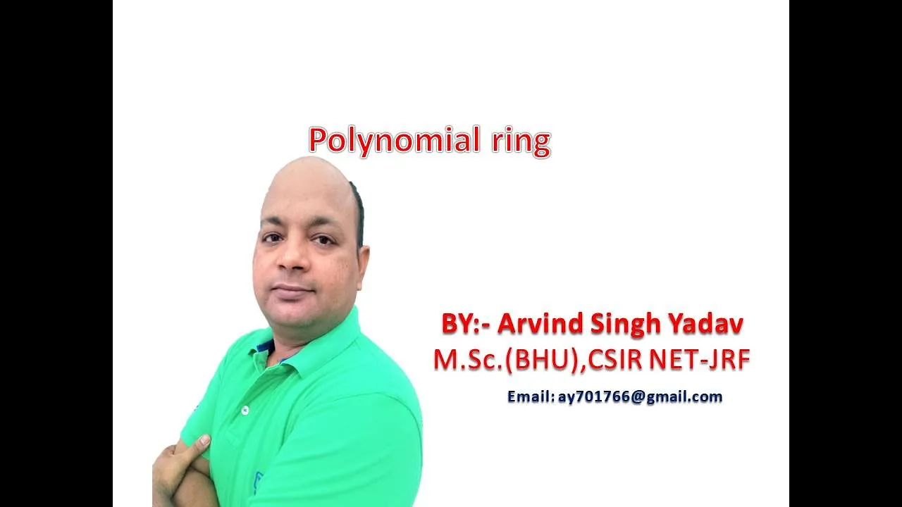 polynomial rings, ring theory, abstract algebra