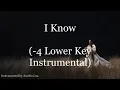 Faouzia - I Know (-4 LOWER Key Piano Instrumental / Karaoke)