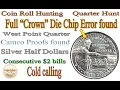 2021 P Washington Crossing the Delaware Quarter Crown Die Chip Found Silver Halves 2 bills