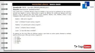 Raciocínio Lógico para Concursos: Verdades e Mentiras