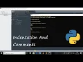 Python 3 8 Programming Tutorial Indentation Comments