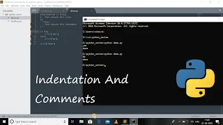 Python 3 8 Programming Tutorial Indentation Comments