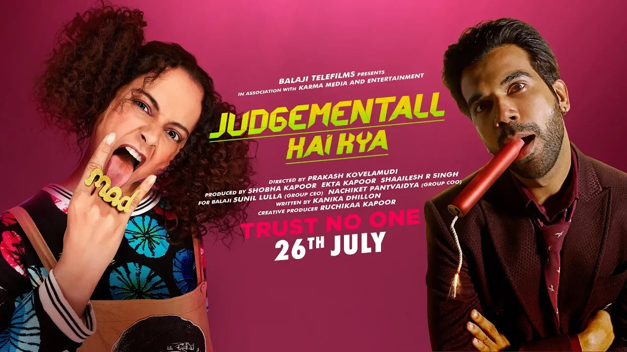 Judgementall Hai Kya Official Trailer | Kangana Ranaut, Rajkummar Rao | 26th July 2019