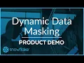 Dynamic Data Masking Demo Snowflake Inc