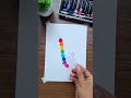 Watch the Magic of Colors Unfold Rainbow Feather Oil Pastel Art