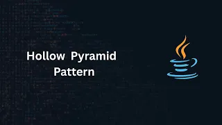 Java Hollow Pyramid Star Pattern Nested For Loop Pattern Program Part-13