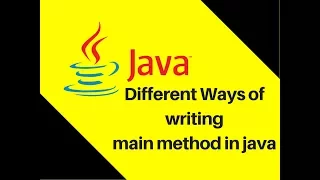 6 15 Different Ways of writing main method in java Cool Tricks