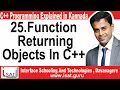 Functions Returning Objects In C