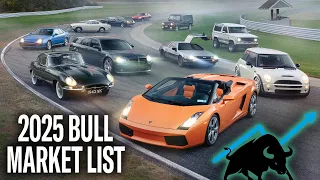 The 2025 Bull Market List 11 collector cars to BUY and DRIVE this year