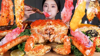               كينج كراب   رطل   كينج كراب ساشيمي و كينج كراب مطهو ببطء وأرز كينج كراب المقلي   دندنها