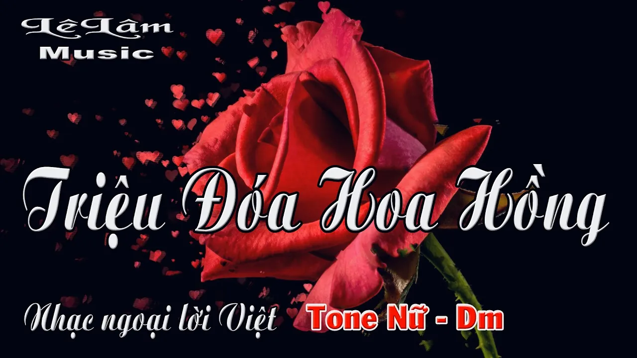 Karaoke - TRIỆU ĐÓA HOA HỒNG Tone Nữ | Lê Lâm Music