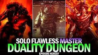 Solo Flawless Master Duality Dungeon Destiny 2