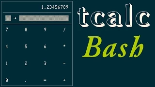 tcalc simple pocket calculator in Bash