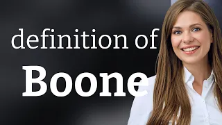 Boone meaning of BOONE