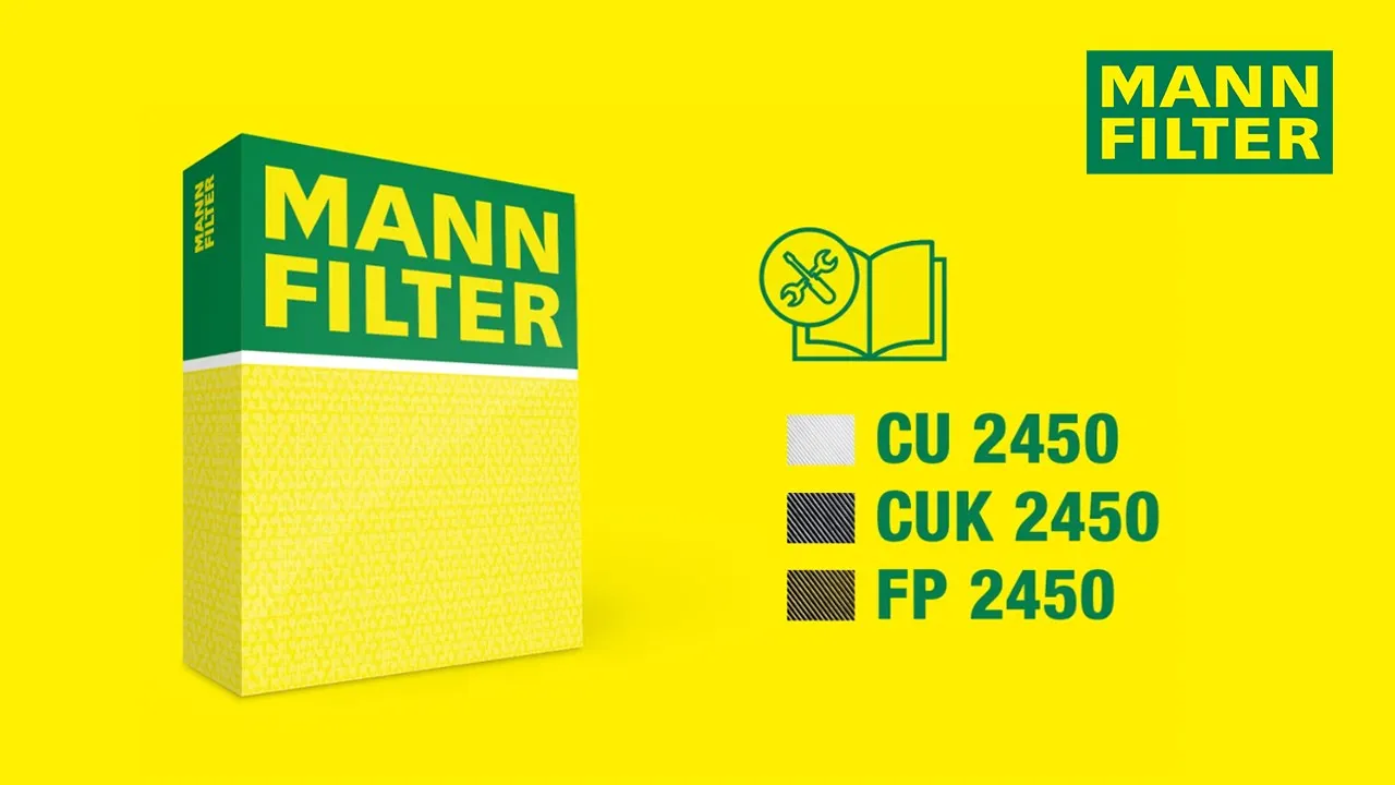 How to change a cabin air filter by MANN-FILTER | CU 2450 - CUK 2450 - FP 2450