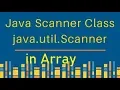 Array menggunakan class scanner