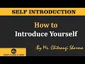 Download Lagu How to Introduce Yourself | Ms. Chitrangi  Sharma I Guru Kpo