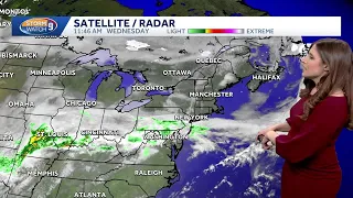 Mild sunny day with a wintry mix ahead