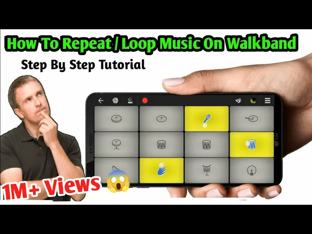 Download MP3 How To Repeat or Loop In Walkband | Walkband Looping Tutorial | STEP BY STEP |simply piano SB GALAXY