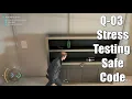 007 First Light Q-03 Stress Testing Safe Code - How to Solve the Puzzle The Betrayal