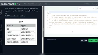 SQL Hackerrank Solved Problems of Revising the Select Query I SQL tutorial for beginners