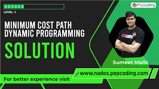 Minimum Cost Path Dynamic Programming Explained with Code Leetcode