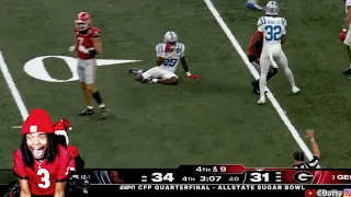 Georgia Fan LIVE Reacts To INSANE Sugar Bowl vs Ole Miss