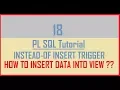 Tutorial 18 INSTEAD-OF INSERT TRIGGER How to insert data into VIEW