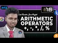 Introduction to operators Assignment Arithmetic Unary Part 16 Code Thanish s java playlist