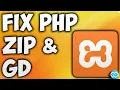 How to Install PHP GD ZIP Extension in XAMPP - Fix PHP library GD ZIP Not Installed or Enabled