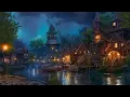 Download Lagu Medieval Village Night Ambience - Relaxing Rain sound at Night with Crickets, Owl Sounds