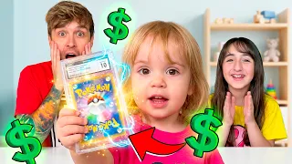 CARTA SUPER RARA? COMPREI a PRIMEIRA CARTA NOTA 10 GRADUADA para MINHA FILHA! POKÉMON TCG Cartinhas