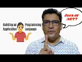 Building A Software Application VS learning Java or Net